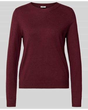 S.oliver Regular Fit Strickpullover aus Viskose-Mix - Rot