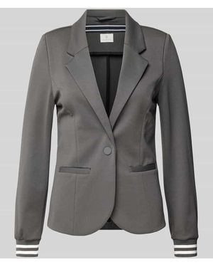 Kaffe Blazer Mit Leistentaschen Modell 'Kinnie' - Grau