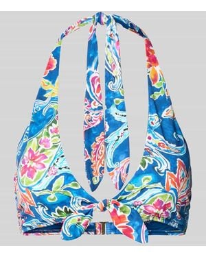 Ralph Lauren Bikini-Oberteil mit Knoten-Detail - Blau