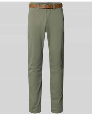 Tom Tailor Slim Fit Chino aus Baumwoll-Mix - Grün