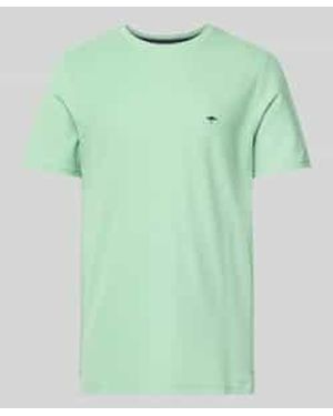 Fynch-Hatton T-Shirt Met Logostitching - Groen