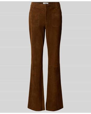 Ba&sh Flared Stoffhose mit Eingrifftaschen - Braun