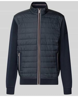 Bugatti Regular Fit Jacke in Stepp-Optik Modell 'Selanik' - Blau