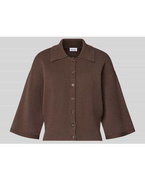 Noisy May Strickjacke aus Viskose-Mix Modell 'SHYLA' - Braun