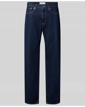 Edwin Straight Leg Jeans im 5-Pocket-Design Modell 'COSMOS' - Blau