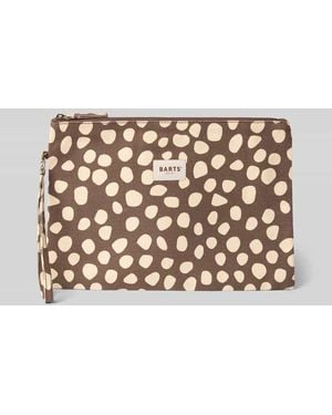 Barts Clutch mit Logo-Patch Modell 'Juno' - Mettallic