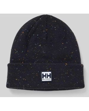 Helly Hansen Beanie mit Label-Patch - Blau