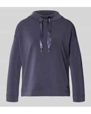 S.oliver Loose Fit Sweatshirt Van Modalmix - Blauw