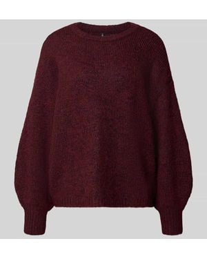 ONLY Regular Fit Pullover mit Woll-Anteil Modell 'NELLIE' - Rot