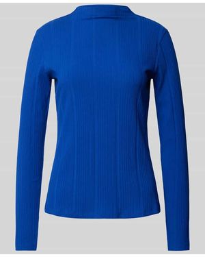 christian berg Longsleeve Mit Stehkragen - Blau