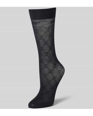 Joop! Socken mit Logo-Stitching Modell 'Iconic' - Schwarz