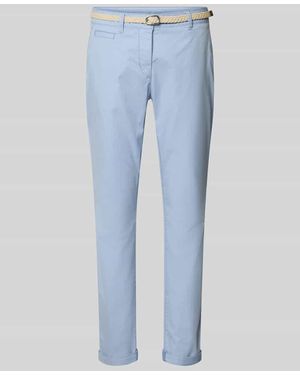 Tom Tailor Slim Fit Chino aus Baumwoll-Mix - Blau