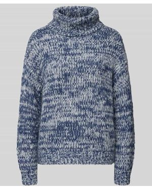 Fynch-Hatton Regular Fit Rollkragenpullover mit Alpaka-Anteil - Blau
