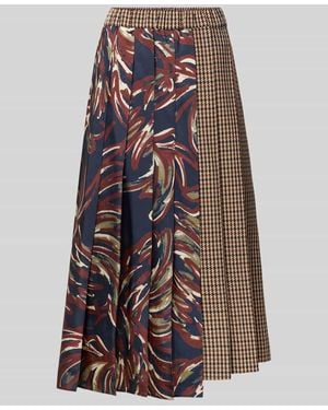 Weekend by Maxmara Midi-Rock aus Schurwoll-Mix Modell 'FANALE' - Rot
