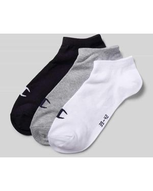 Champion Sneakersocken Mit Label-Print Im 3Er-Pack - Mehrfarbig