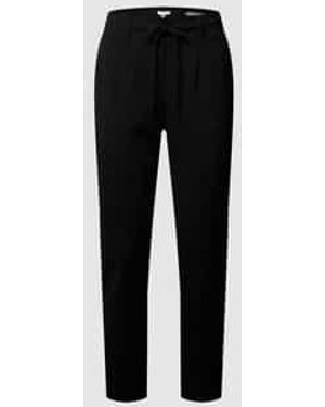 Tom Tailor Easy Pants Met Bandplooien - Zwart