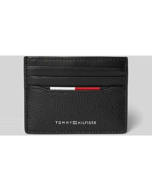 Tommy Hilfiger Kreditkartenetui aus Leder - Schwarz