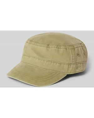 Camel Active Military Cap mit Logo-Stitching - Grün