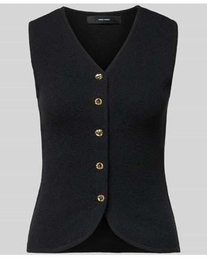 Vero Moda Slim Fit Weste mit Baumwoll-Anteil Modell 'SILVIA' - Schwarz