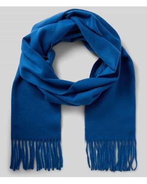 Fraas Schal mit Fransen Modell 'Cashmink' - Blau