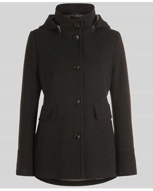 GIL BRET Regular Fit Parka aus Woll-Mix - Schwarz