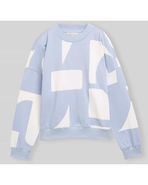 Tom Tailor Regular Fit Sweatshirt aus reiner Baumwolle - Blau