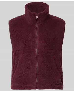 Noisy May Weste aus Teddyfell Modell 'MASEY' - Lila