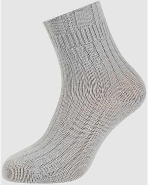 FALKE Socken Mit Kaschmir-Anteil Modell 'Bedsock' - Grau