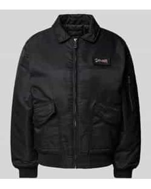 Schott Nyc Blouson Met Labelpatch, Model 'Dan' - Zwart
