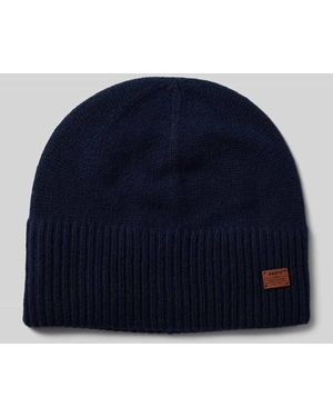 Barts Beanie Mit Label-Applikation Modell 'Lacke' - Blau
