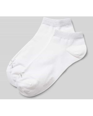 Calvin Klein Sneakersocken Mit Label-Detail Im 2Er-Pack - Weiß