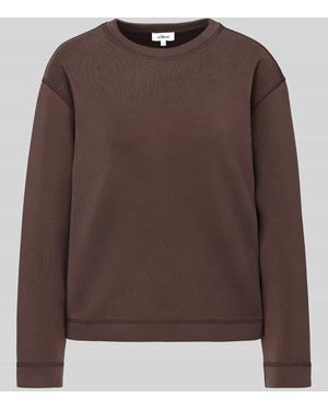 S.oliver Relaxed Fit Sweatshirt aus Modal-Mix - Braun