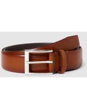 BOSS Leren Riem Met Doornsluiting, Model 'Elloy' - Bruin
