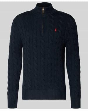 Polo Ralph Lauren Troyer mit Label-Stitching - Blau