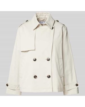 Jake*s Trenchcoat Mit Leistentaschen - Natur