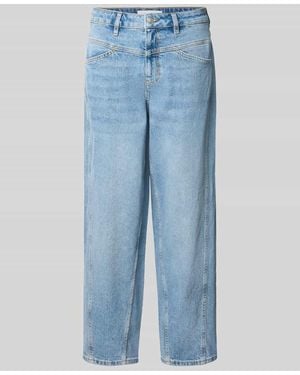 Comma, Wide Fit Jeans aus Baumwoll-Mix - Blau