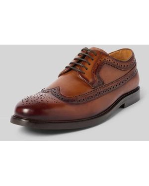 DIGEL Derby mit Lochmuster Modell 'Sherlock' - Braun