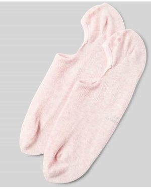 Camano Sneakersocken mit Label-Detail Modell 'INVISIBLE' - Pink