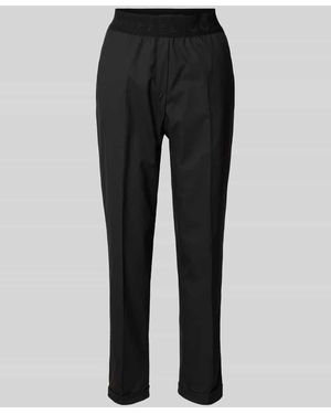 Brax Tapered Fit Stoffhose Mit Bügelfalten Modell 'Maron' - Schwarz
