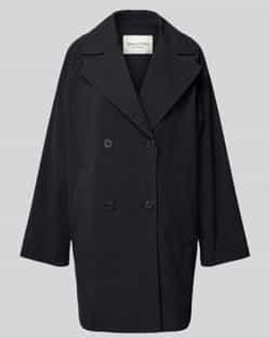 Marc O' Polo Relaxed Fit Trenchcoat Van Compact Twill - Blauw