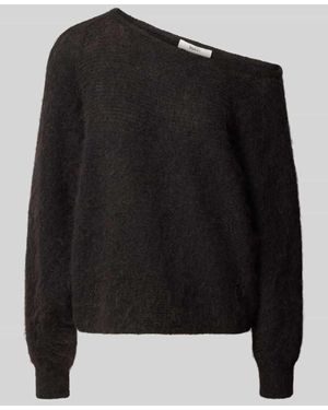 Ba&sh Relaxed Fit Strickpullover aus elastischem Alpaka-Mix - Schwarz