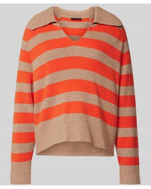 Ouí Strickpullover mit V-Ausschnitt - Orange