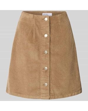 Vero Moda Regular Fit Mini-Rock aus Baumwoll-Mix Modell 'ETTA' - Natur