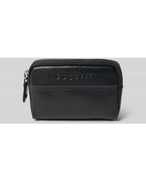 Bugatti Portemonnaie mit Label-Print - Schwarz