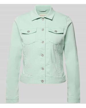 Tom Tailor Regular Fit Jeansjacke aus Baumwoll-Mix - Blau