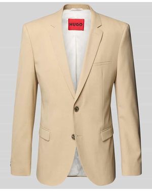 HUGO Slim Fit 2-Knopf-Sakko mit Pattentaschen Modell 'Arti232X' - Natur