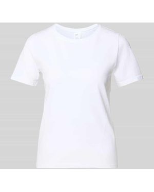 Fabletics Regular Fit T-Shirt mit Rundhalsausschnitt Modell 'Feather' - Weiß