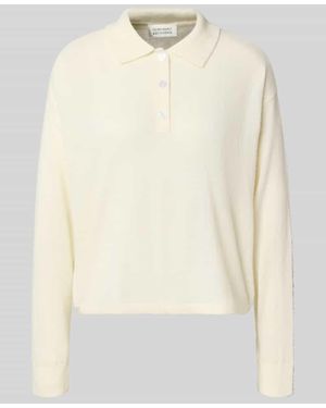 Guido Maria Kretschmer Regular Fit Longsleeve in Strick-Optik Modell 'Patrizia' - Natur