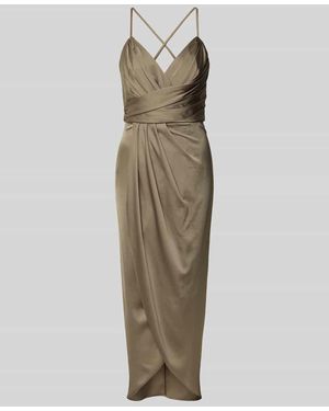 VM VERA MONT Abendkleid in Wickel-Optik - Natur