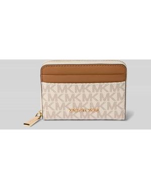 MICHAEL Michael Kors Portemonnaie mit Label-Applikation Modell 'JET SET' - Mehrfarbig
